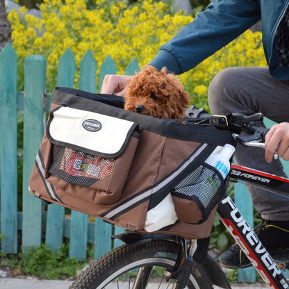 Pet Bicycle Carrier Cat Dog Bicycle Bag Bike Removable