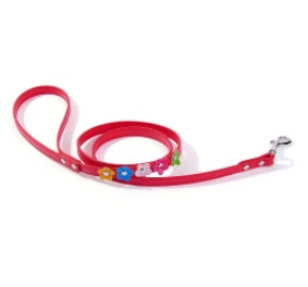 Double row flower pet collar