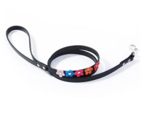 Double row flower pet collar