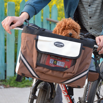 Pet Bicycle Carrier Cat Dog Bicycle Bag Bike Removable