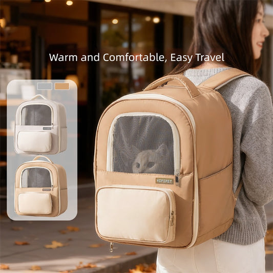 Breathable Pet Carrier Backpack, Warm & Comfortable